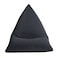In House Ilkay Velvet Bean Bag Chair - Large - Dark Grey