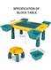 Little Story 4-In-1 Activity Table with Stool And Blocks 48.4cm
