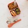 Eazy Kids Cutlery Set - Stainless Steel Spoon, Fork &amp; Knife with Silicone Case (Pink)