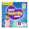 Babyjoy super big pants 4xl size 8 +20kg, jumbo pack 20pieces, white
