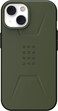 Urban Armor Gear Designed For iPhone 14 Case, 6.1" Civilian Built-In Magnet Compatible With Magsafe Charging Sleek Ultra Thin Slim Dropproof Shockproof Protective Cover, Green Olive