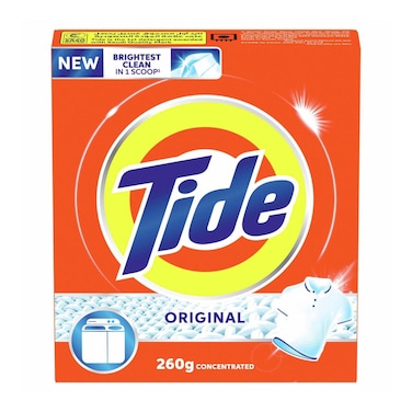 Tide Powder Laundry Detergent Original Scent 260g