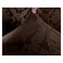 Jacquard Fabric Stretchable One Seater Sofa Cover Chocolate Brown