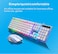 Data Zone Backlit Wired Keyboard And Gaming Mouse, Multicolor LED Lights, Mechanical Feel, G21, White