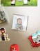 5 Pcs of Blank DIY Clear Acrylic Fridge Magnet with Photo Insert Size about 5.7 x 5.7 cm