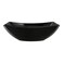 Manal Quadro Black Serving Bowl Double Glazed 7.5"