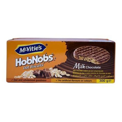 Mcvitie&#39;s Hobnobs Rolled Oat And Milk Chocolate Biscuits 300g