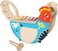 Manhattan Toy Musical Chicken Wooden Instrument For Toddlers With Xylophone, Drumsticks, Cymbal And Maraca