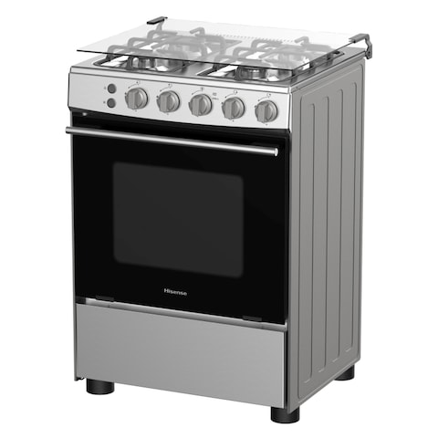 Hisense 4 Burners Gas Cooker HFG60121X Silver