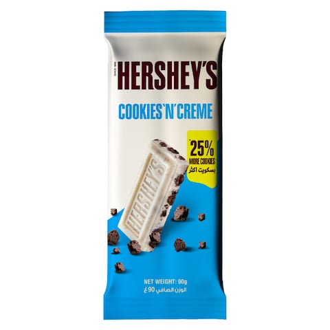 Hershey&#39;s Cookies And Creme Chocolate Bar 90g