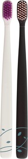 Flipper Toothbrush Flp Twigo Adults/Charcoal Brown &amp; Pepper White