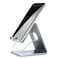 ELV Desktop Cell Phone Stand Tablet Stand, Aluminum Stand Holder for Mobile Phone (All Size) and Tablet (Up to 10.1 inch) - Silver