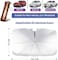 Windshield sun shade foldable umbrella with premium brown Leather bag , front reflective &amp; protector sunshades cover Easy to Store &amp; Use car accessories , Keeps Vehicle Cool suits all vehicles