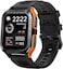 KOSPET Smart Watch Tank M2 (Black/Orange) &ndash; Bluetooth Calling, 5ATM US Military Certified, 70 Sports Modes, 1.85&rdquo; Display, Heart Rate, Blood Pressure