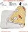 Pet blanket with reversible Sherpa fleece blanket, Plush pet blanket for Cats, Hamster, Guinea pigs, Rabbits, and Small-sized pets, Soft and comfortable warm blanket 50 cm (Yellow)