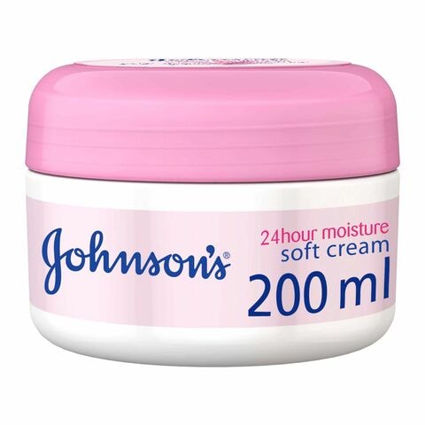 JOHNSON&#39;S 24H MOISTURE SOFT CREAM 200ML