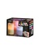 Luma - 3-Piece Remote Controlled Led Candle Orange/Blue/Purple