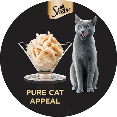 Sheba Cat Food Chicken with Finer Flakes 85g Can