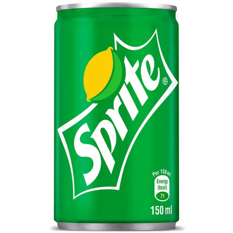 Sprite Regular Carbonated Soft Drink Can 150ml