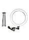 Generic - Table LED Ring Light With Tripod Stand Set Black