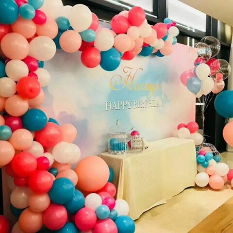 Generic-5M Transparent DIY Balloon Decorating Strip Balloon Chain Connect Strip with Holes Party Supplies for Wedding Birthday Xmas Baby Shower