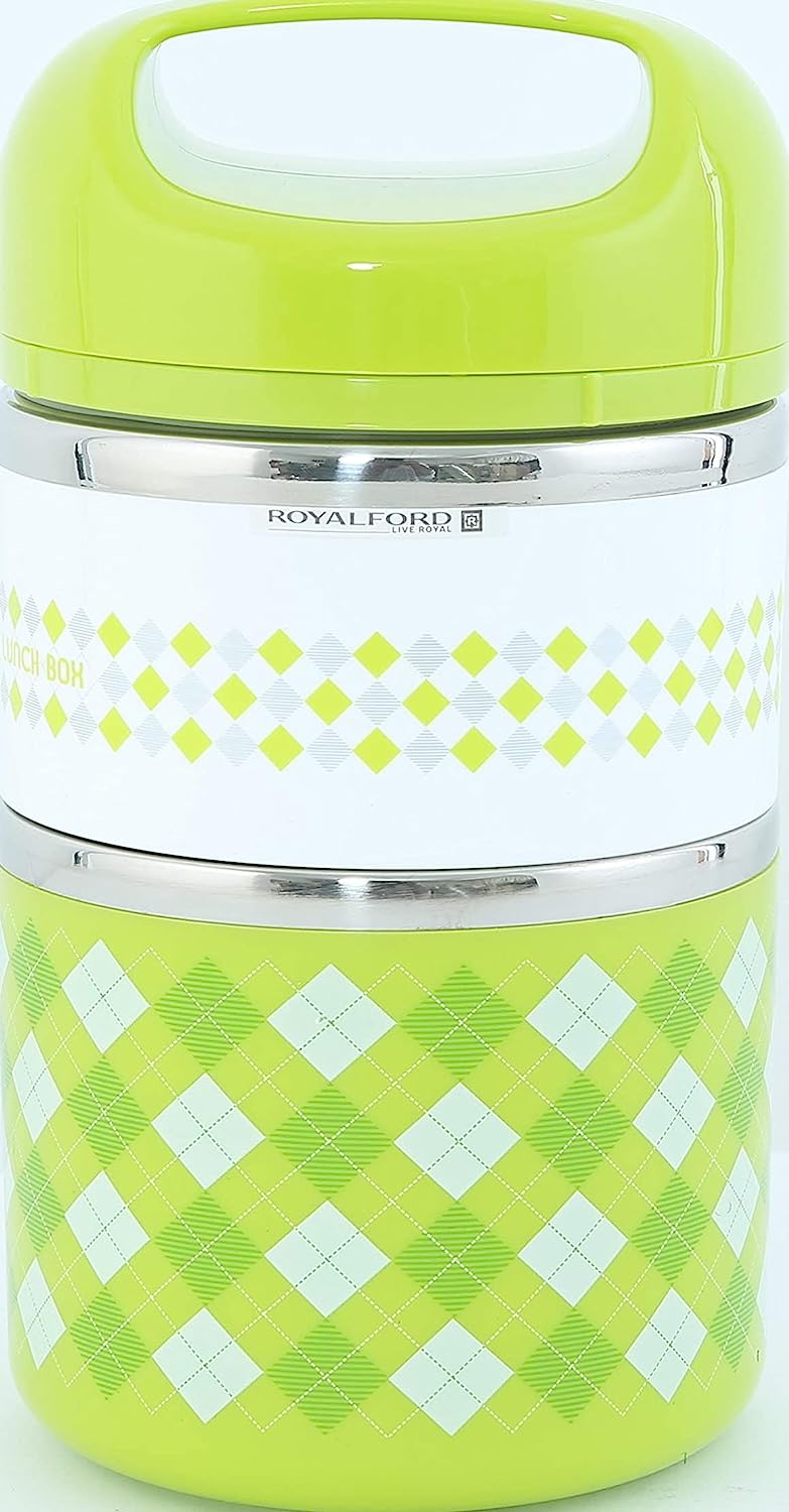 Buy Royalford Stainless Steel Two Layer Food Container, 930 ml, Rf7304 ...