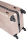 Senator Hard Case Cabin Luggage Trolley Suitcase for Unisex ABS Lightweight Travel Bag with 4 Spinner Wheels KH110 Rose Gold