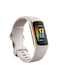 Fitbit Charge 5 Advanced Fitness + Health Tracker With Tools For Heart Health Stress Management And Daily Readiness Score, Lunar White/Soft Gold Stainless Steel
