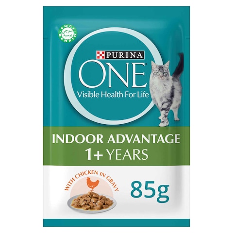 Purina One Indoor Advantage 1+ Years With Chicken In Gravy Cat Food 85g