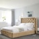 In House Lychee Velvet Bed Frame - Single - 200x120 cm - Ivory