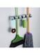 Generic - Wall Mounted Mop And Brush Broom Hanging Holder Gray