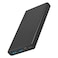 Promate Bolt-10 Compact Smart Charging Power Bank with Dual USB Output 10000Mah Black