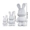 DIY MONEY SAVING COOL BUNNY (8.6 inch - 23 cm) ACRYLIC FLOW POUR PAINT SET COLORS: Light-Pink, Silver, Black. Dubai Drip Arts and Crafts.