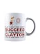 muGGyz Printed Ceramic Coffee Mug White