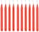 Generic Beautiful Slim Pillar Candle (Red) -19X1.5 Cm- (Pack Of 10 Unit)