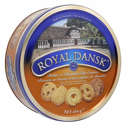 Royal Dansk Butter And Choco Chip Cookies 454g