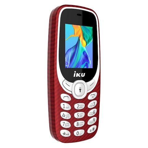 iKU V100 - 1.77-inch 32MB/32MB Dual SIM Mobile Phone - Red