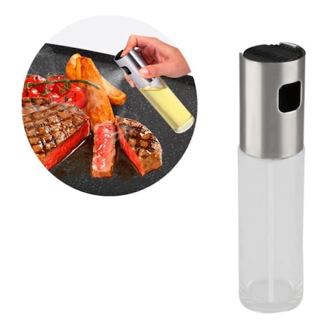 Generic Oil Spray Bottle Pump Glass Olive Cooking Stainless Steel Pot Leak-proof Drops