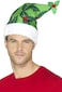 Smiffys-Holly Berry Santa Hat Green< >Green< >< >Any Ages< >