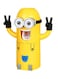 Generic Minion Design Toothbrush Holder With Toothpaste Dispenser Yellow/Black/White 19X8X6.2Centimeter