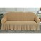Fabienne Turkish Stretchable Jacquard Sofa Cover Three Seater Light Beige Free Size