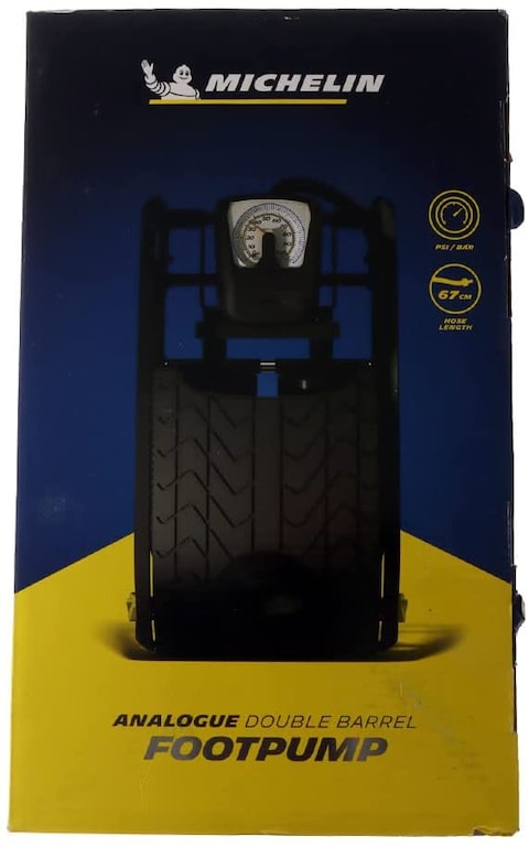 MICHELIN Analogue Double Barrel Foot Pump