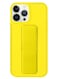 Zolo Finger Grip Holder and standing cover with Car Magnetic Multi-function Shockproof Protective Case Cover For iphone 14 Pro Yellow