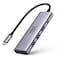 UGREEN USB-C 6 IN 1 USB-C, HDMI,USB 3.0,SD/TF CARD SLOT,100W PD USB C CHARGING Multifunction Adapter with PD Charging GRY