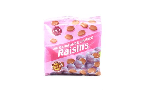 ELITE MILK CHOCOLATE COVERED RAISINS 70G