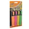 BIC Marking Highlighter Flat Pens (1.7 mm to 4.8 mm) with Super-Fluorescent Water-Based Ink - Assorted Colours, Pack of 4