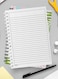 Lowha Spiral Notebook With 60 Sheets And Hard Paper Covers With Tropic Design, For Jotting Notes And Reminders, For Work, University, School