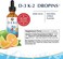 Kal D-3 K-2 Dropins 5000 Iu (500 Mcg), Healthy Bones, Heart &amp; Immune Support, Citrus Flavor, 59 Servings, 2 Fl Oz