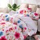 DEALS FOR LESS - King Size, Duvet Cover, Bed Sheet  Set of 6 Pieces, Floral Design