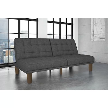 In House Maria 2 In 1 Sofabed Linen Upholstered - Dark Grey